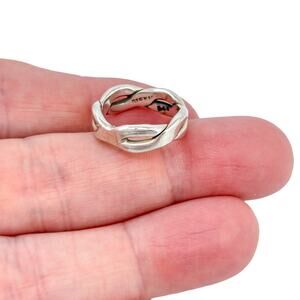 Estate Mexico Sterling Silver 925 Infinity Knot Ring Size 5